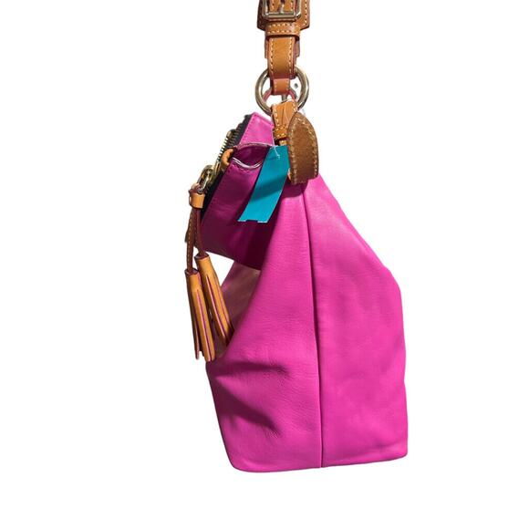 Dooney & Bourke McKenzie Bubblegum Pink Large Hobo Bag Purse Handbag - Picture 3 of 12